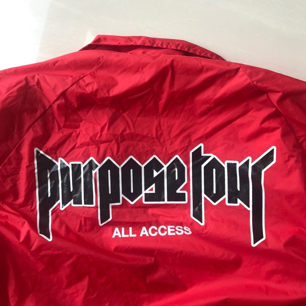 Justin Bieber Purpose Tour Windbreaker